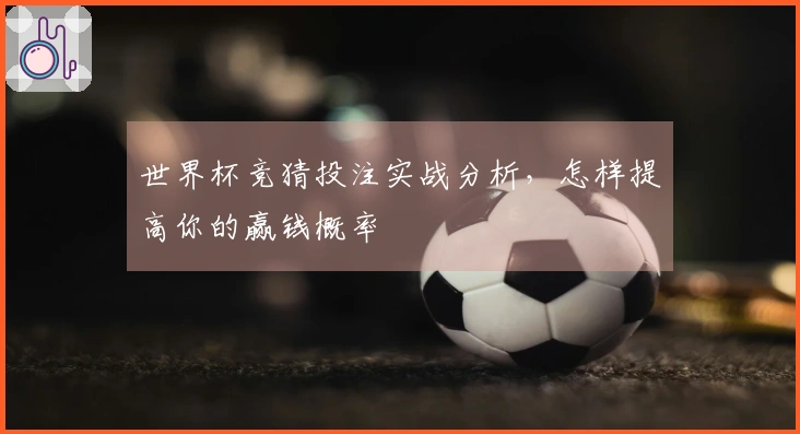 世界杯竞猜投注实战分析,怎样提高你的赢钱概率